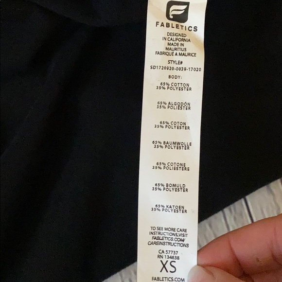 Fabletics Becky mini dress White neck & Side panel - Picture 6 of 8